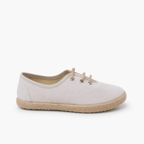 Blucher ceremonia piso alpargata Sand