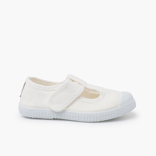 Zapatillas sandalia niños puntera goma Blanco