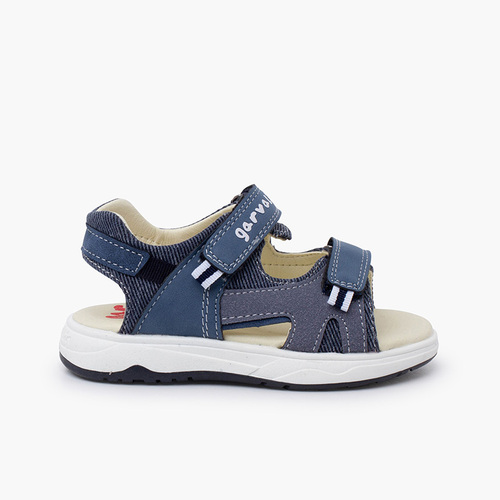 Sandalias unisex tipo trekking cierre adherente Azul