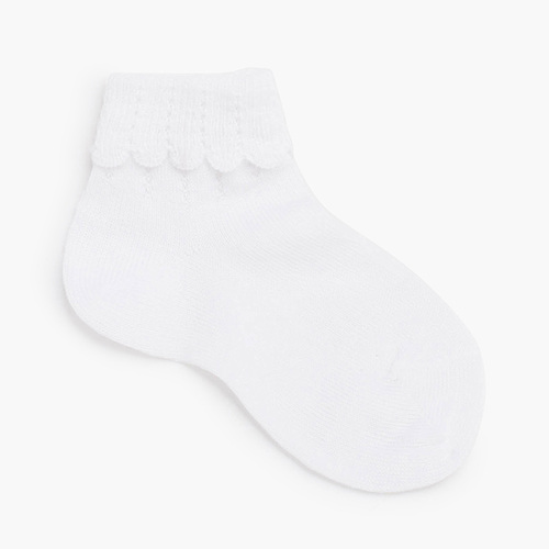 Calcetines tobilleros puño vuelto Blanco