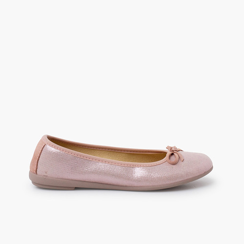 Bailarinas brillantes con lacito Rosa