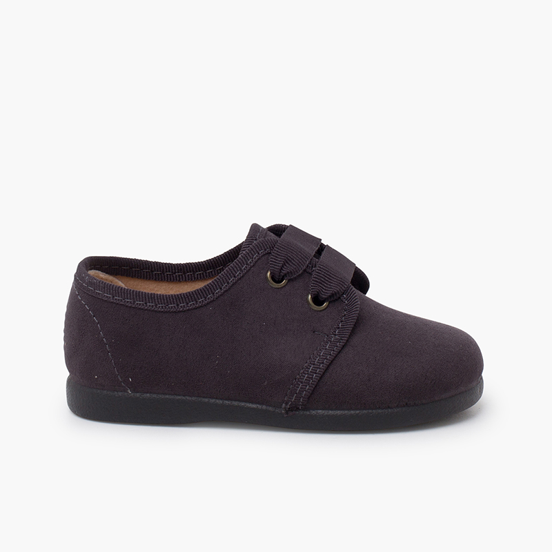 Derbies serratex lacets en faya Gris
