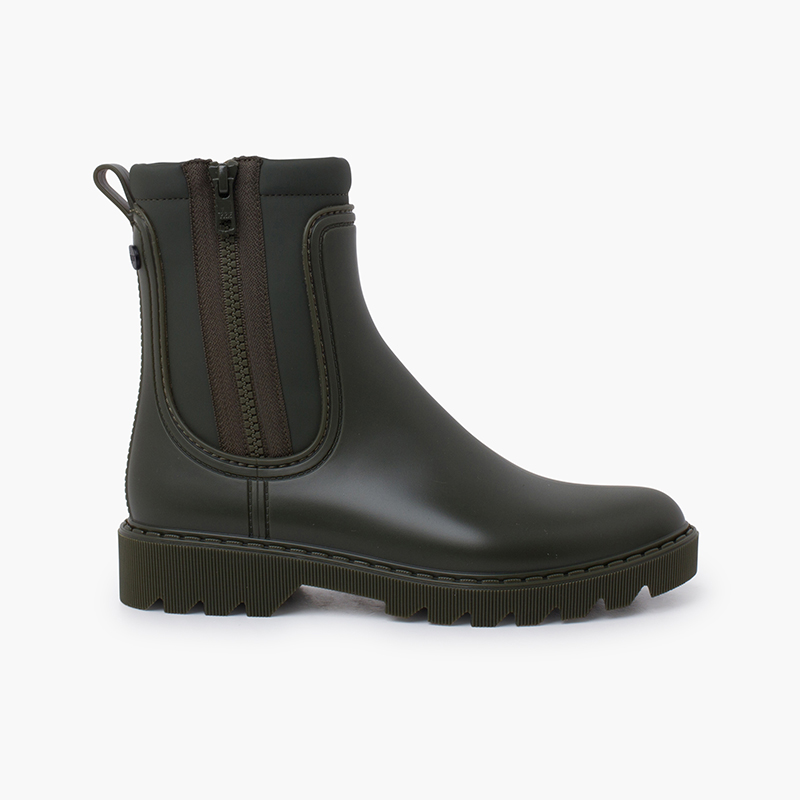 Botines agua mujer forro suave interior  Kaki