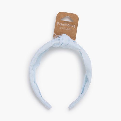 Diadema nudo plumeti Azul Cielo