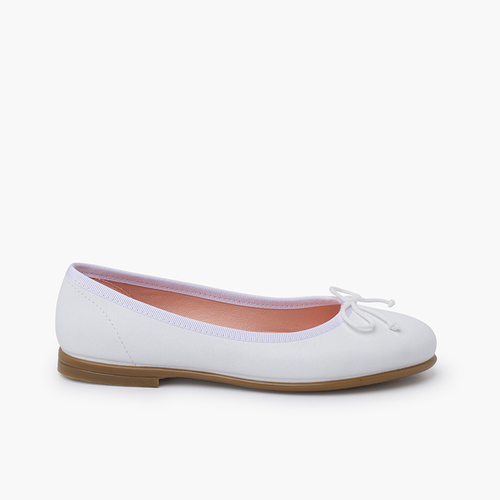 Bailarinas ceremonia piel soft lacito Blanco