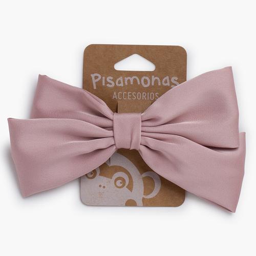 Pasador con lazo de raso Rosa Pastel