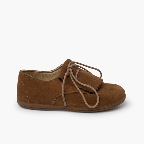 Bluchers serraje lengüeta flecos Topo