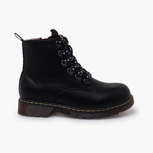 Botas cordones estrellitas Garvalín Negro