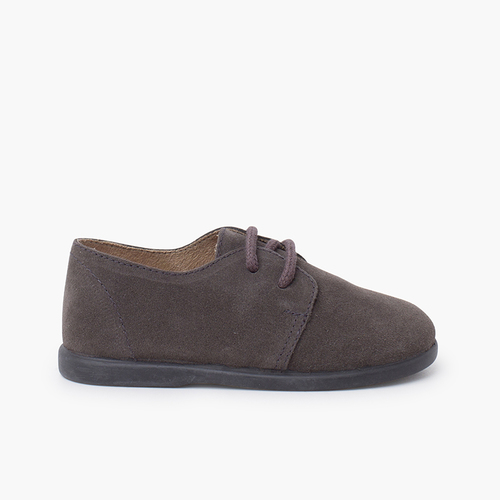 Blucher serraje cordones niño suela fina Gris