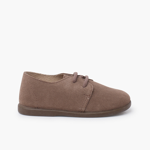 Blucher serraje cordones niño suela fina Topo