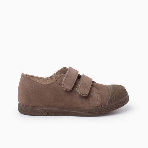Zapatillas serraje niños puntera goma Topo