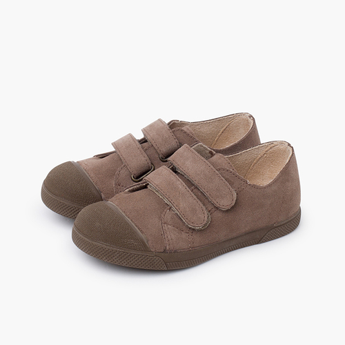 Zapatillas serraje niños puntera goma Topo