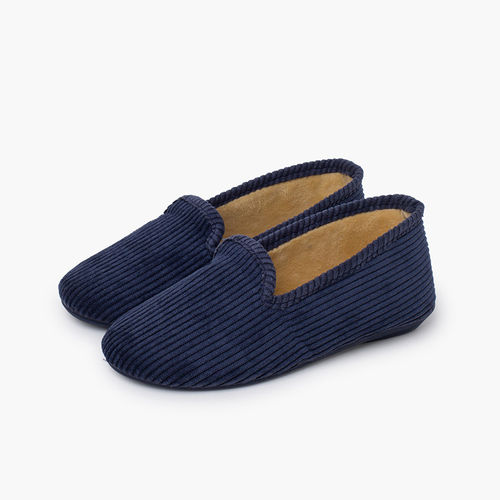 Zapatillas casa tipo kung-fu pana Azul Marino