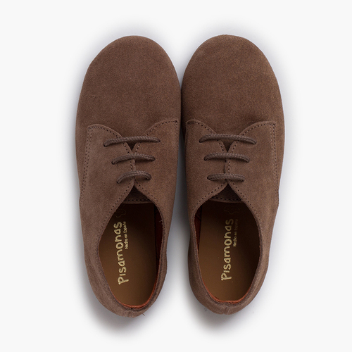 Blucher niños serraje cordones Topo