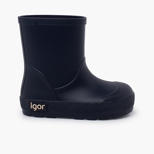 Botas agua niño y niña suela fina  Azul Marino