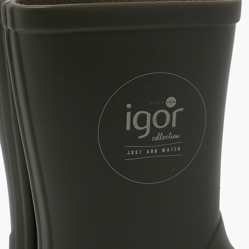 Botas agua niños suela beige Kaki