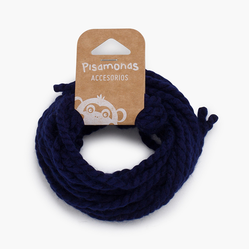 Cordones finos lana para el pelo Azul Marino
