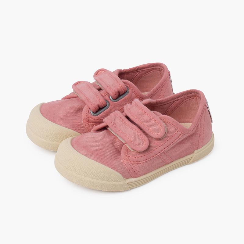 Zapatillas puntera barefoot cierre adherente Rosa Viejo