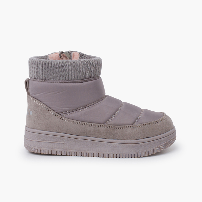 Bota Garvalín textil acolchada Gris