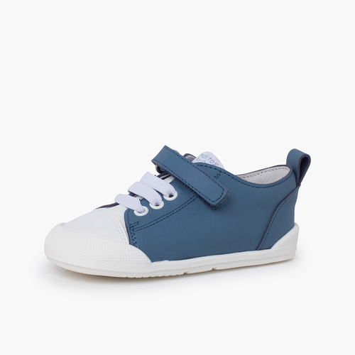 Zapatillas Blanditos Cordones y Tira Adherente Azul