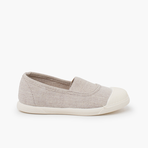 Zapatillas slip on elástico puntera goma Piedra