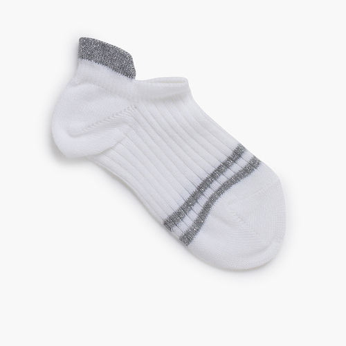 Calcetines invisibles rayas brillo Aluminio