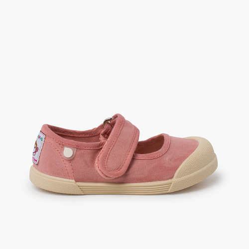 Merceditas barefoot lona blanditas Rosa Viejo