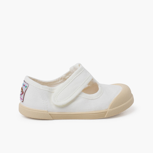 Pepitos barefoot lona blanditos Blanco