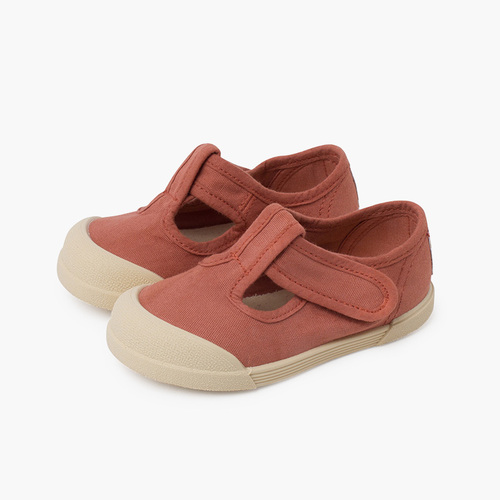 Pepitos barefoot lona blanditos Terracota