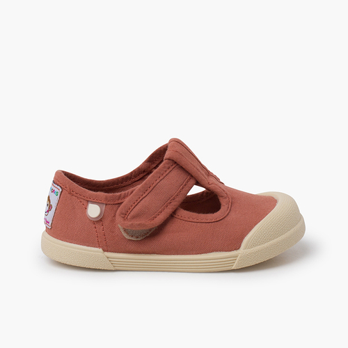 Pepitos barefoot lona blanditos Terracota