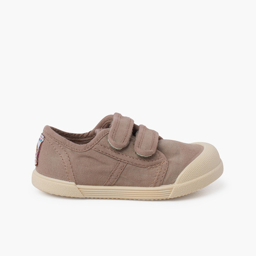 Zapatillas puntera barefoot cierre adherente Cacao