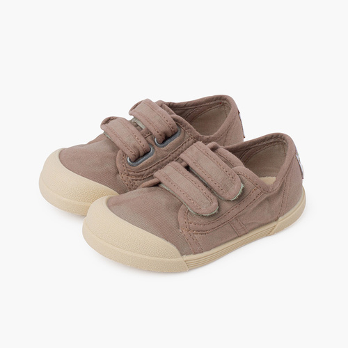 Zapatillas puntera barefoot cierre adherente Cacao