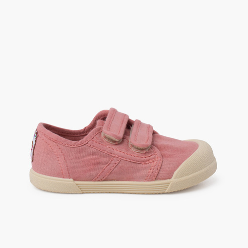 Zapatillas puntera barefoot cierre adherente Rosa Viejo