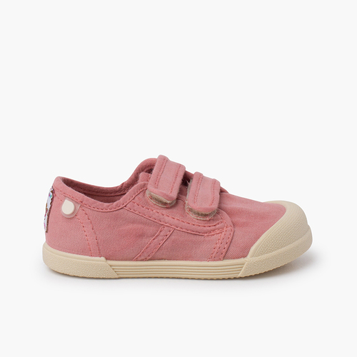 Zapatillas puntera barefoot cierre adherente Rosa Viejo
