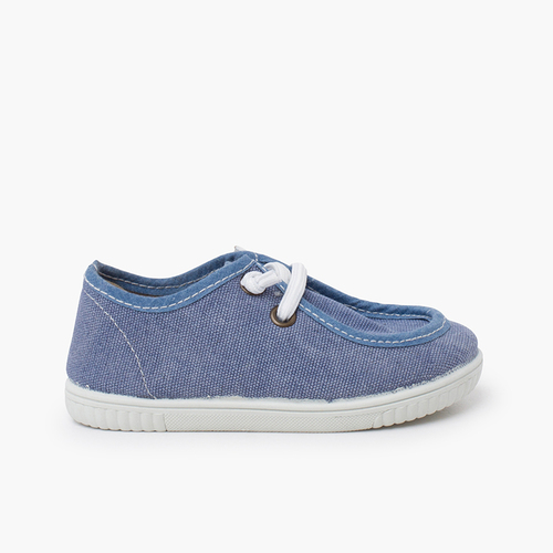 Náuticos wallaby suela fina cordones elásticos Azul Jeans