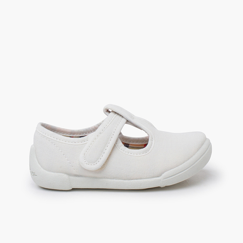 Pepitos barefoot tira adherente piso blanco Blanco