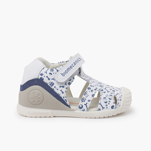 Sandalias Dibujo Niño primeros pasos Biomecanics Blanco