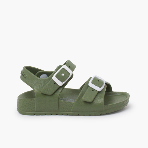 Sandalias agua Garvalín hebillas Verde
