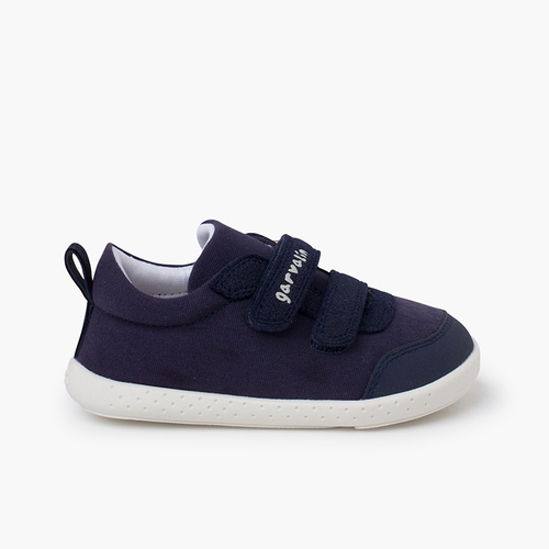 Zapatillas lona soft doble tira adherente Azul