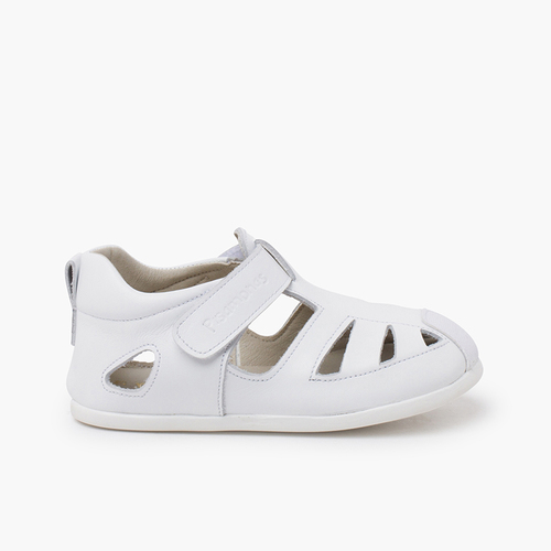 Sandalia napa blandita suela fina Blanco
