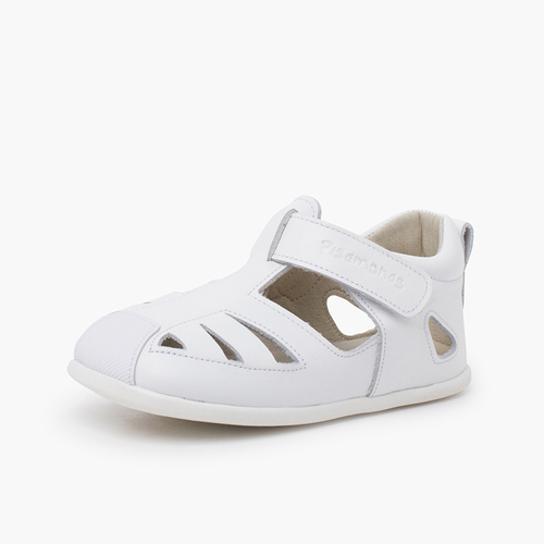 Sandalia napa blandita suela fina Blanco