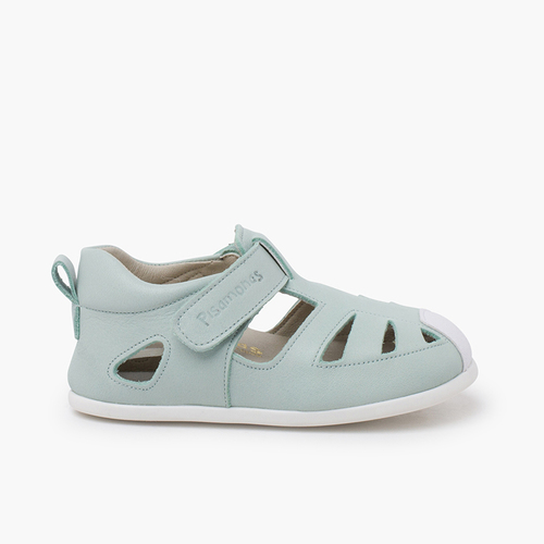 Sandalia napa blandita suela fina Verde Menta