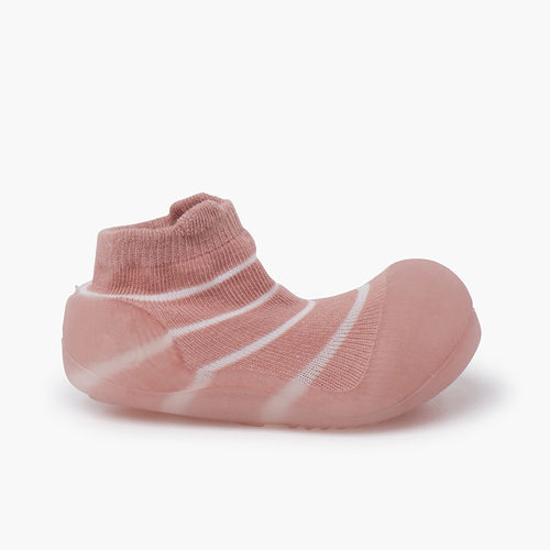 Zapatos bebé puntera redondeada Attipas summer Rosa rayas