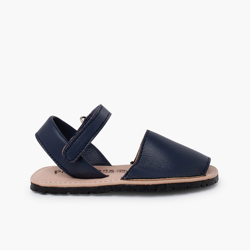 Menorquinas blanditas niños suela flexible Azul Marino