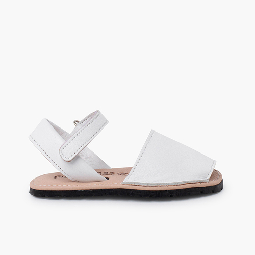 Menorquinas blanditas niños suela flexible Blanco