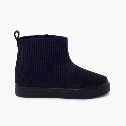 Botas niños caña de pana Azul Marino