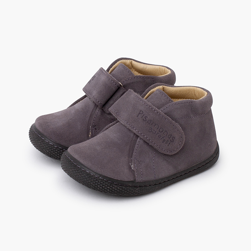 Botas barefoot serraje niños Gris