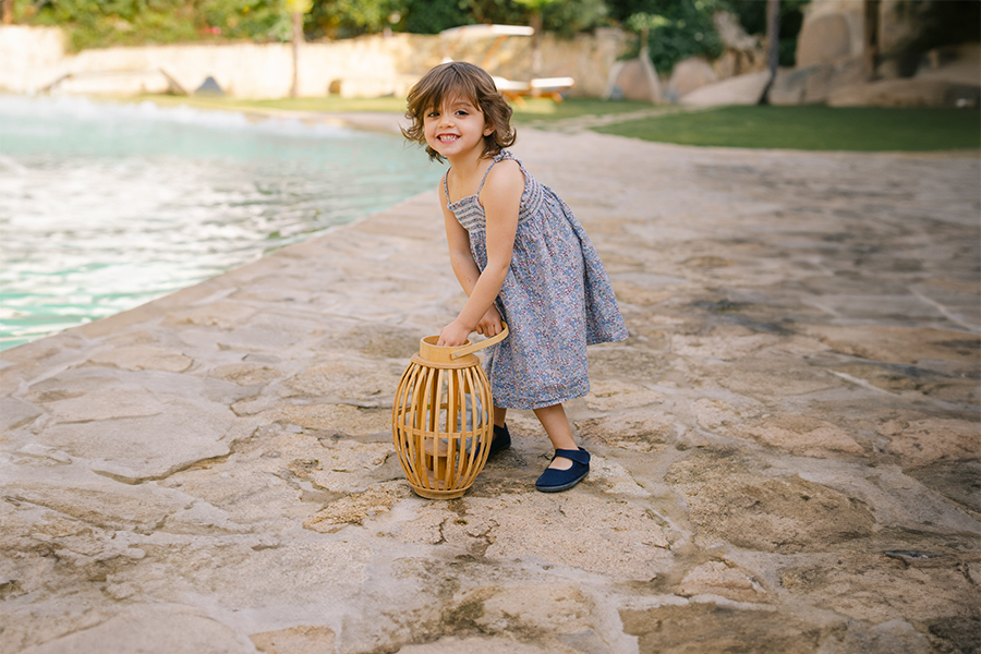 Merceditas barefoot lona cierre ancho