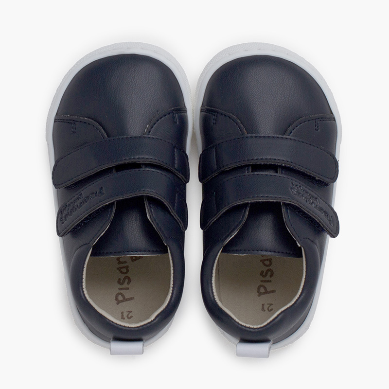 Baskets barefoot colorées double bride à scratch Bleu navy