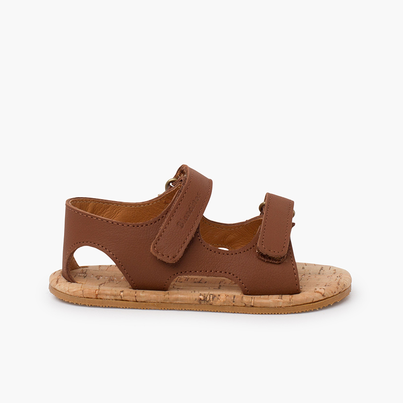 Sandalias niños piso corcho Blanditos Cuero